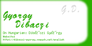 gyorgy dibaczi business card
